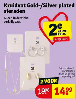 Kruidvat Kruidvat Gold-/Silver plated sieraden aanbieding