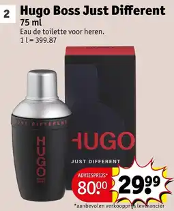 Kruidvat Hugo Boss Just Different aanbieding