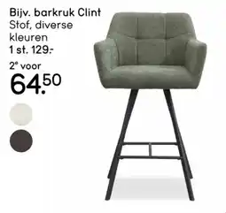 Leen Bakker barkruk clint aanbieding