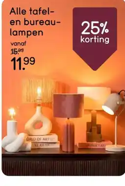 Leen Bakker Alle tafel-en bureau-lampen aanbieding
