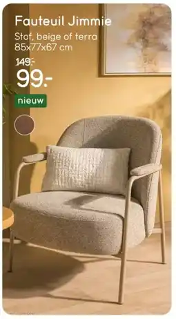 Leen Bakker Fauteuil Jimmie aanbieding