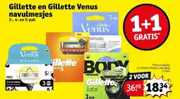 Kruidvat Gillette en Gillette Venus navulmesjes aanbieding