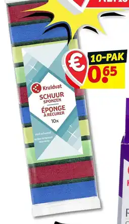 Kruidvat Kruidvat schuur sponzen aanbieding