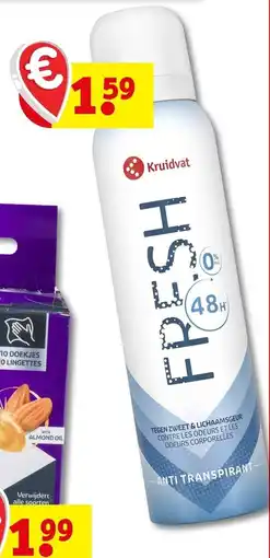Kruidvat Fresh anti transpirant aanbieding