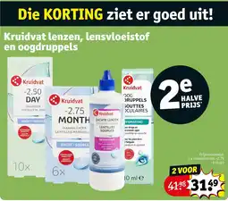 Kruidvat Kruidvat lenzen, lensvloeistof en oogdruppels aanbieding