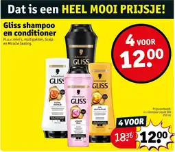 Kruidvat Gliss shampoo en conditioner aanbieding