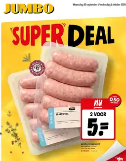 Jumbo Jumbo braadworst aanbieding