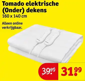 Kruidvat Tomado elektrische (onder) dekens aanbieding