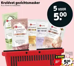 Kruidvat Kruidvat gezichtsmasker aanbieding