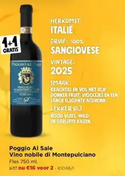 Jumbo Poggio al sale vino nobile di montepulciano aanbieding