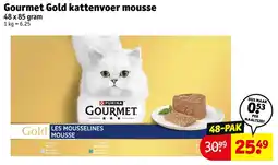 Kruidvat Gourmet Gold kattenvoer mousse aanbieding