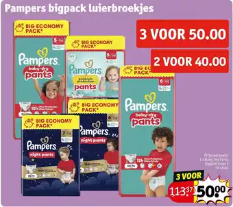 Kruidvat Pampers luierbroekjes aanbieding