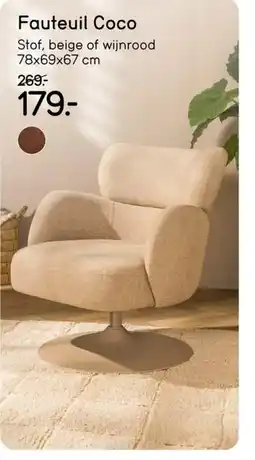 Leen Bakker Fauteuil Coco aanbieding