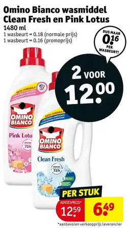 Kruidvat Omino Bianco wasmiddel aanbieding