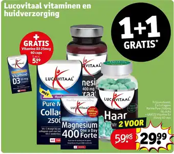 Kruidvat Lucovitaal vitamines en huidverzorging aanbieding