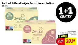 Kruidvat Zwitsal billendoekjes lotion aanbieding