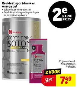 Kruidvat Kruidvat sportdrank en energy gel aanbieding