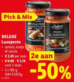 Lidl Deluxe Luxepesto aanbieding