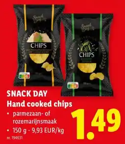 Lidl Snack day hand cooked chips aanbieding