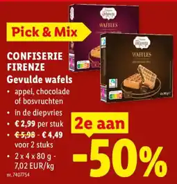 Lidl Gevulde wafels aanbieding