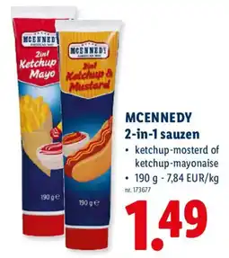 Lidl Mcennedy 2-in-1 sauzen aanbieding