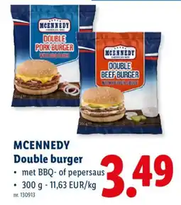 Lidl Double burger aanbieding