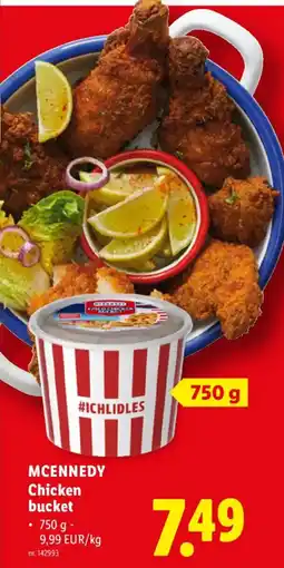Lidl McKennedy chicken bucket aanbieding