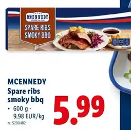 Lidl McKennedy spare ribs smoky bbq aanbieding