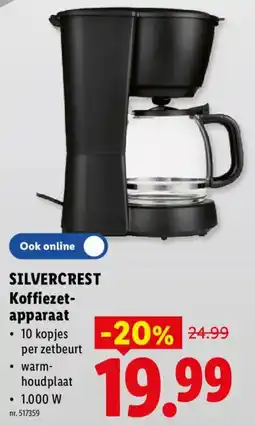 Lidl koffiezet-apparaat aanbieding
