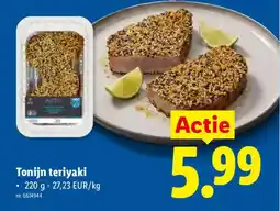 Lidl Tonijn teriyaki aanbieding