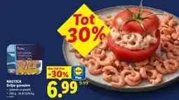 Lidl Grijze garnalen aanbieding
