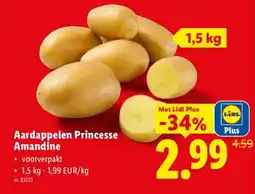 Lidl Aardappelen Princesse Amandine aanbieding