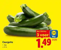 Lidl Courgette aanbieding