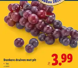 Lidl Donkere druiven met pit aanbieding