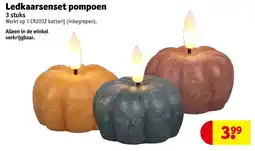Kruidvat Ledkaarsenset pompoen aanbieding