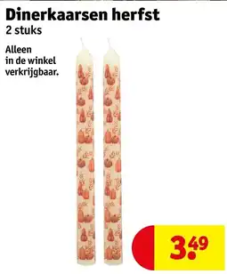 Kruidvat Dinerkaarsen herfst aanbieding