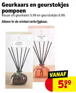 Kruidvat Geurkaars en geurstokjes pompoen aanbieding