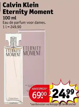 Kruidvat calvin klein eternity moment aanbieding