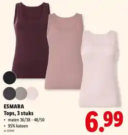 Lidl Esmara tops aanbieding