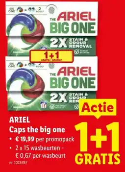 Lidl Ariel caps the big one aanbieding