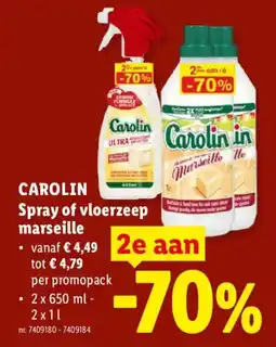 Lidl Carol in spray of vloerzeep marseille aanbieding