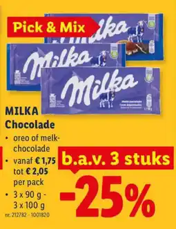 Lidl Milka Chocolade aanbieding