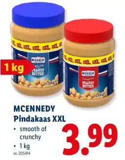 Lidl Mcennedy pindakaas xxl aanbieding