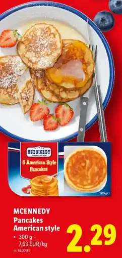 Lidl Mcennedy pancakes american style aanbieding