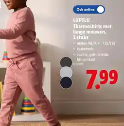 Lidl Lupilu thermoshirts met lange mouwen aanbieding