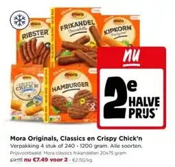 Jumbo Mora Originals, Classics en Crispy Chick'n aanbieding