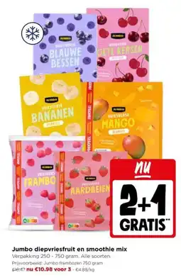 Jumbo Jumbo diepvriesfruit en smoothie mix aanbieding