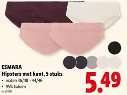 Lidl Hipsters met kant aanbieding