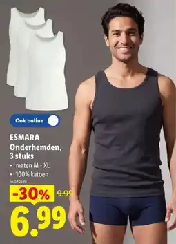 Lidl Onderhemden aanbieding