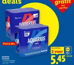 Lidl Aquarius sportdrank aanbieding